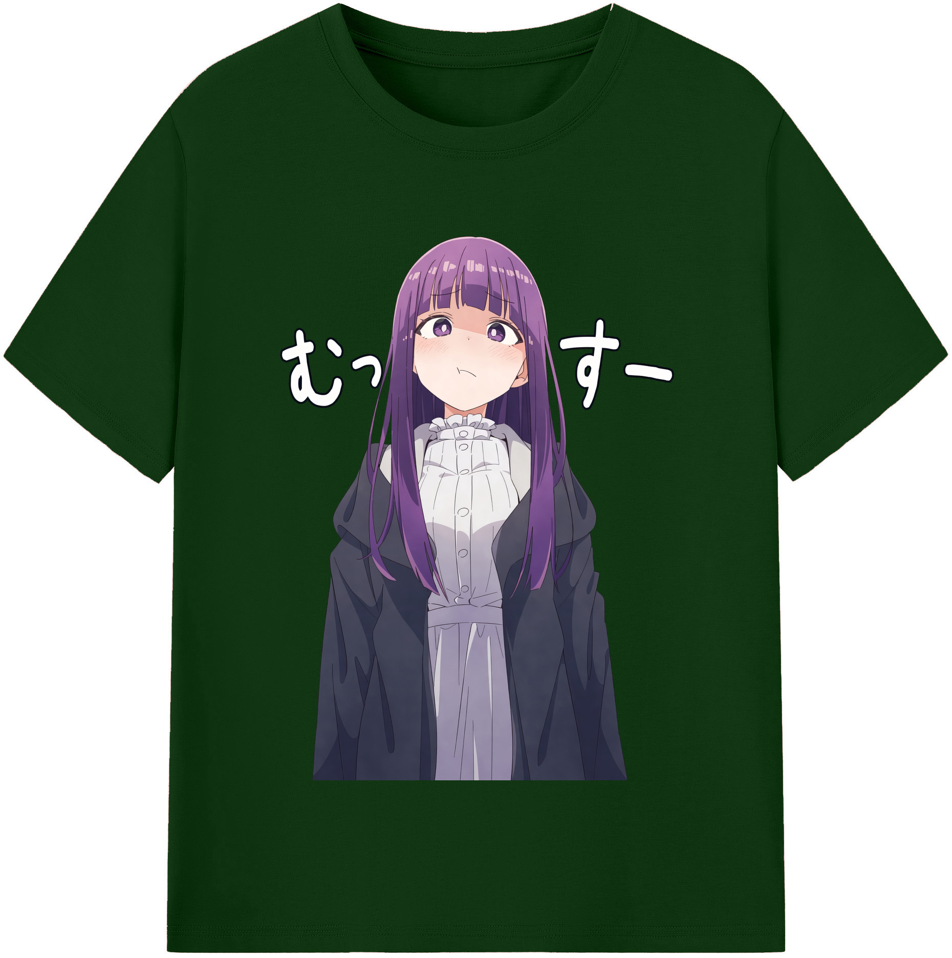 （画像用） 葬送のフリーレン Frieren 綿100％半袖Tシャツ（フロントプリント）